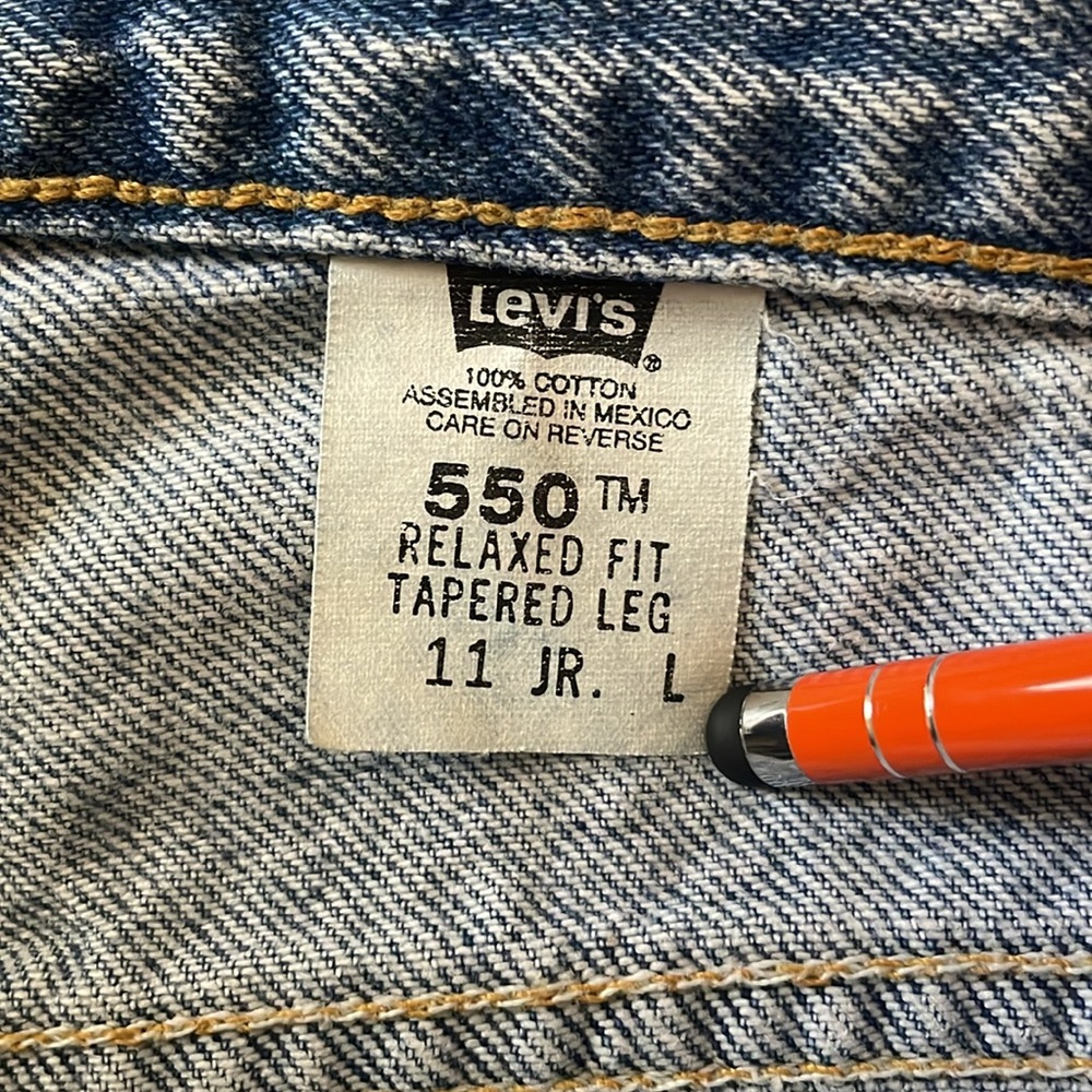 Vintage Levi’s 550 Women’s Sz 27 High Waist Mom Jeans Straight Leg Retro Y2K - Picture 4 of 8